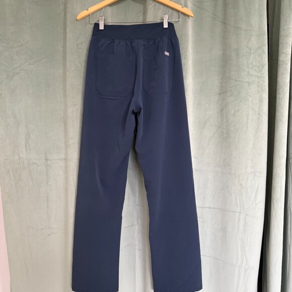 Figs High Waisted Livingston Basic Scrub Pants - XS - Dark Harbor - Picture 2 of 4